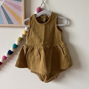 QUINCY MAE mustard baby dress 2x$20